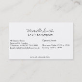 Carte De Visite cils longs de l'oeil pourpre Icône d'extension Las (Dos)