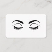 Carte De Visite Cils Noir Cils Beauté Cil (Devant)