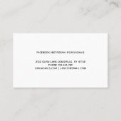 Carte De Visite Cils Pailletés Rouges Script Signature (Dos)