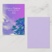 Carte De Visite Cime d'arbre (Devant / Derrière)