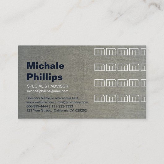 CARTE DE VISITE CIMENT BÉTON CONSTRUCTION INGÉNIERIE CIVILE (Devant)