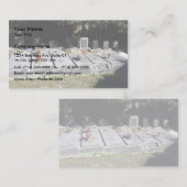 Carte De Visite Cimetière complètement des tombes (Devant / Derrière)