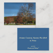 Carte De Visite Cimetière dans l'ATC d'automne (Devant / Derrière)