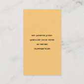 Carte De Visite Cimetière généalogique (Dos)