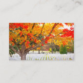 Carte De Visite Cimetière national d'Arlington à l'automne (Dos)