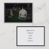 Carte De Visite Cimetière RIP Tombstone (Devant / Derrière)