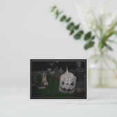 Carte De Visite Cimetière RIP Tombstone (Debout devant)