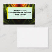 Carte De Visite cinéma Abstrait (Devant / Derrière)