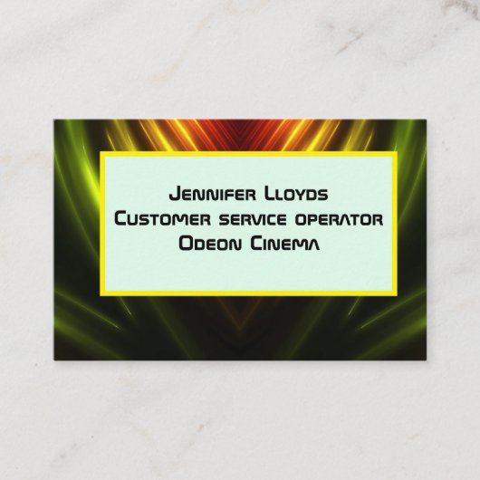 Carte De Visite cinéma Abstrait (Devant)