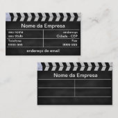 Carte De Visite cinema clap (Devant / Derrière)