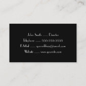 Carte De Visite Cinéma muet Intertitle (Dos)