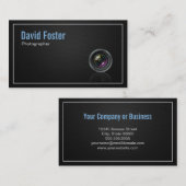 Carte De Visite Cinéma photographe TV (Devant / Derrière)