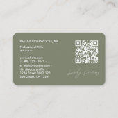 Carte De Visite Cinématographe Photographe Sage Moderne (Dos)