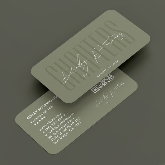 Carte De Visite Cinématographe Photographe Sage Moderne