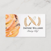 Carte De Visite Cinnamon Roll | Baker | Restaurant (Devant)