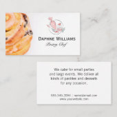 Carte De Visite Cinnamon Roll | Pastry Bag | Chef (Devant / Derrière)