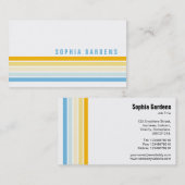 Carte De Visite Cinq bandes - Couleurs 02 (Devant / Derrière)