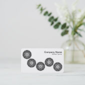 Carte De Visite Cinq engrenages II - noir et blanc (Debout devant)