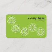 Carte De Visite Cinq engrenages - Martian Green - Grey Back (Devant)