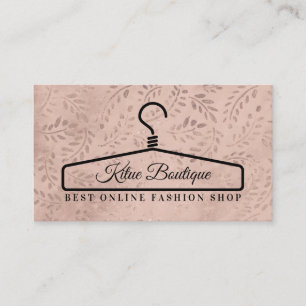 Carte De Visite Cintre de robe chic floral