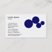 Carte De Visite Circle Series - Dp Navy sur White (Dos)