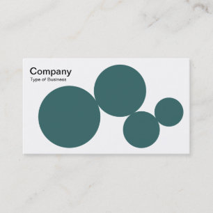 Carte De Visite Circle Series - Moss Green sur blanc
