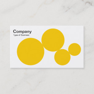 Carte De Visite Circle Series - orange sur blanc