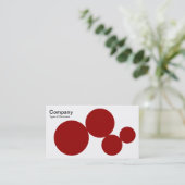 Carte De Visite Circle Series - Ruby on White (Debout devant)