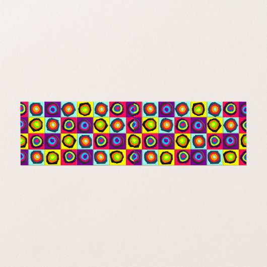 Carte De Visite Circles pattern (Extérieur déplié)