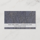 Carte De Visite Circuit Board | Code binaire (Dos)