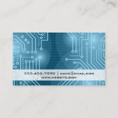 Carte De Visite Circuit Board | Code binaire | Technologie informa (Dos)
