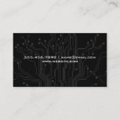 Carte De Visite Circuit Board | Conception métallique (Dos)