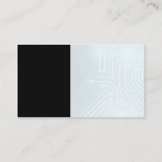 Carte De Visite Circuit Board | Icône Symbole de codage (Dos)