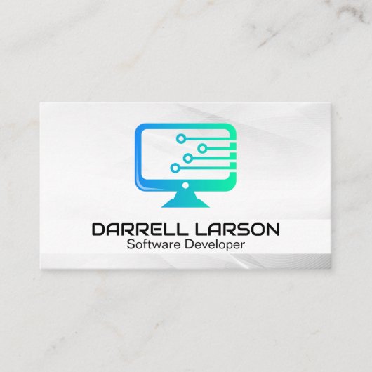Carte De Visite Circuit Board | Logo informatique (Devant)