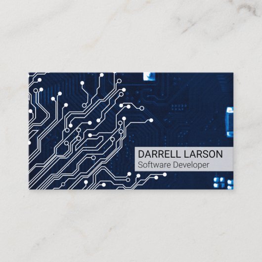 Carte De Visite Circuit Board | Matériel technologique | Ingénieur (Devant)