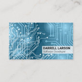 Carte De Visite Circuit Board | Matrice du code des feux bleus (Devant)
