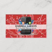 Carte De Visite Circuit Board | Smart Phone et applications (Devant)