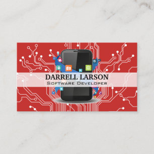 Carte De Visite Circuit Board   Smart Phone et applications