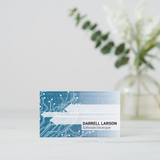 Carte De Visite Circuit Board | Technologie | Numéros de codage (Debout devant)