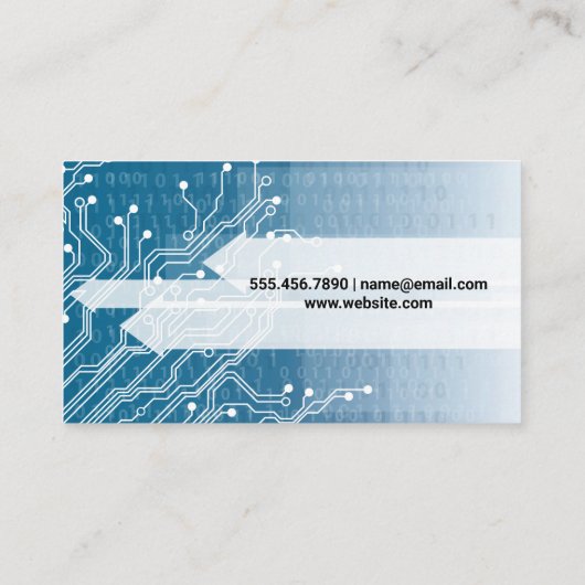 Carte De Visite Circuit Board | Technologie | Numéros de codage (Dos)