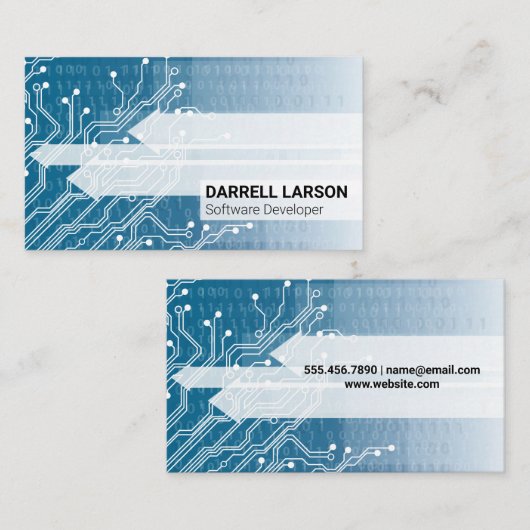 Carte De Visite Circuit Board | Technologie | Numéros de codage (Devant / Derrière)