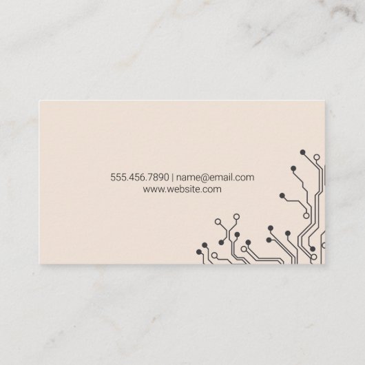 Carte De Visite Circuit Board | Technology | Engineer Modern  (Dos)