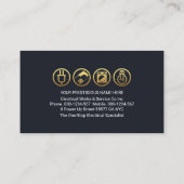 Carte De Visite Circuit d'alimentation électrique électrique (Dos)