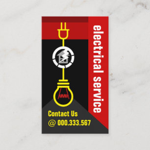 Carte De Visite Circuit d'ampoule électrique créatif