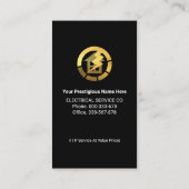 Carte De Visite Circuit de câblage de prise électrique (Dos)