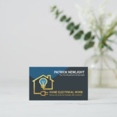 Carte De Visite Circuit de câblage électrique Gold Home (Debout devant)