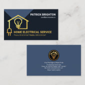 Carte De Visite Circuit de câblage électrique Gold Home (Devant / Derrière)