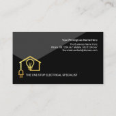 Carte De Visite Circuit de câblage Gold Home Entrepreneur électriq (Dos)