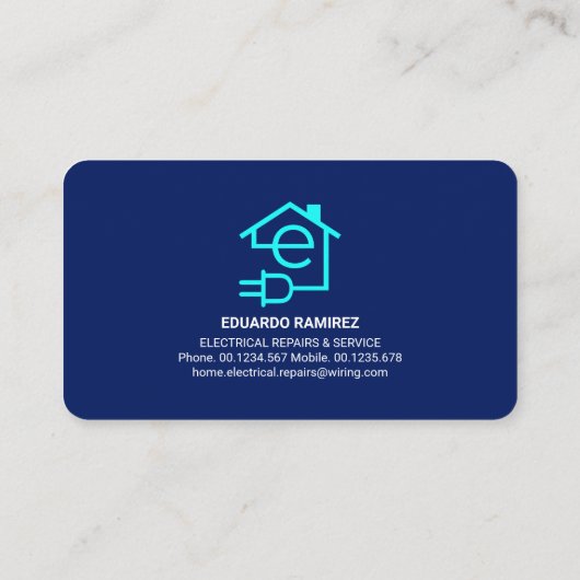 Carte De Visite Circuit de fils électrique (Dos)