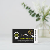 Carte De Visite Circuit de fils électrique domestique élégant (Debout devant)